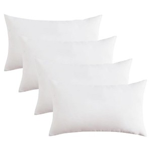 Covers&All Throw Pillow Inserts, Durable Soft 65 GSM Non-Woven Fabric with 15D Silicon Fiber Filling - 1 of 4