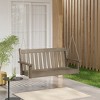 WestinTrends Malibu Outdoor Patio HDPE Hanging Front Porch Swing Bench - 2 of 4