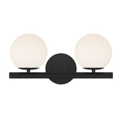Designers Fountain Crown Heights 2 - Light Vanity in  Matte Black