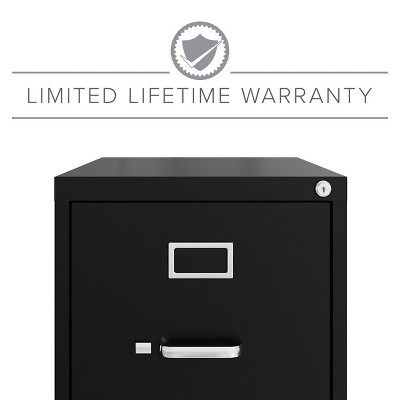 Black 52" 4-Drawer Lockable Vertical File Cabinet