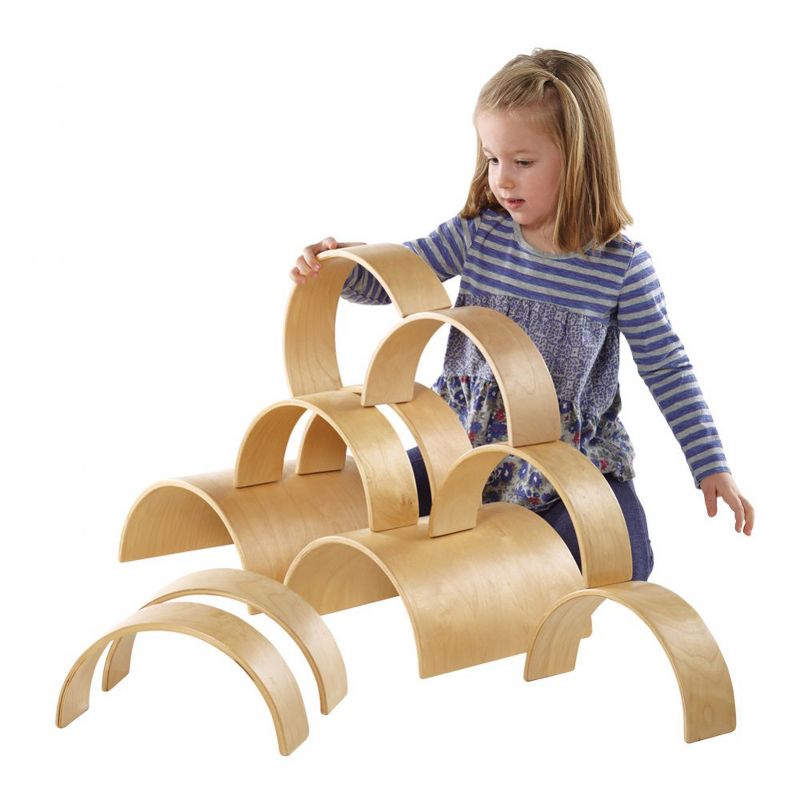 Guidecraft Arch and Tunnel Set  - 10 Pieces, 2 of 4