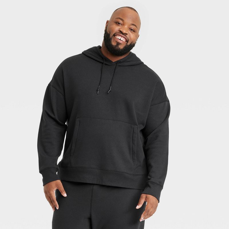 Men's Cotton Fleece Hooded Sweatshirt - All In Motion™, 1 of 7