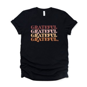 Simply Sage Market Grateful Stacked Short Sleeve Tee - 1 of 4