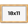 PosterPalooza | Minimalist Shadow Box Brown Picture Frame - UV Acrylic, Backing Board, Hanging Hardware - 2 of 4