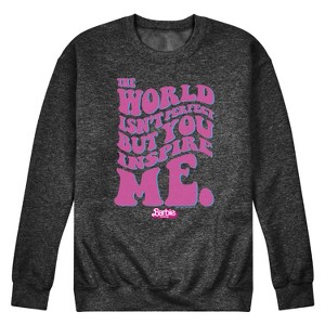 Men's - Barbie - You Inspire Me Graphic Fleece Sweatshirt - 1 of 4