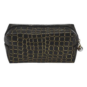 Unique Bargains Women Portable Stone Pattern Makeup Bag 1 Pc - 1 of 3