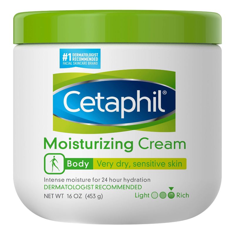 Cetaphil Moisturizing Cream for Dry Sensitive Skin Fragrance Free - 16oz, 1 of 6