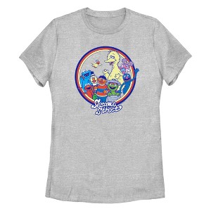 Women's Sesame Street Circle Group Portrait T-Shirt - 1 of 4