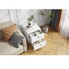 Streamdale Nightstand Cabinet with 2 Drawers & Circular Handle - 2 of 4