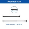 Unique Bargains Carbon Steel Adjustable No Drilling Expandable Shower Curtain Rod - 2 of 4