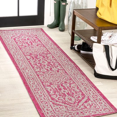 JONATHAN Y Sinjuri Medallion Textured Weave Indoor/Outdoor Area Rug