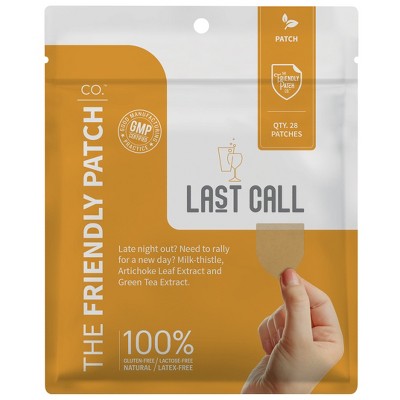 The Friendly Patch Last Call patches 28 Party Patches, Vine Tea, Caffeine, Milk Thistle