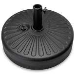 Best Choice Products Fillable Plastic Patio Umbrella Base Stand Pole Holder for Outdoor, Lawn, Garden - Black
