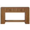 Resenkos Wood Console Table, Stylish Entryway Table, Storage-Friendly Sofa Table with Drawers, Perfect Living Room Accessory, Brown - 2 of 4
