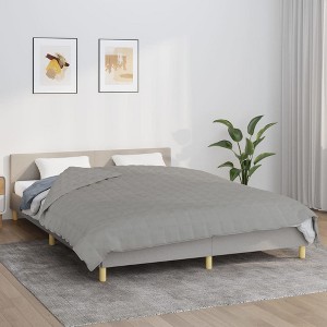 VidaXL Weighted Blanket Gray 86.6 in.x94.5 in.24.3 lb Fabric - 1 of 4