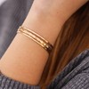 Hammered Gold Signature Cuff Bracelet - 2 of 4