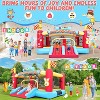KRISRATE 13FT Large Inflatable Bounce House, Champion Theme Bouncy Castle with Blower, 2 Basketball Hoop, 2 Slide, Obstacle Poles & Target Toss Games - 3 of 4
