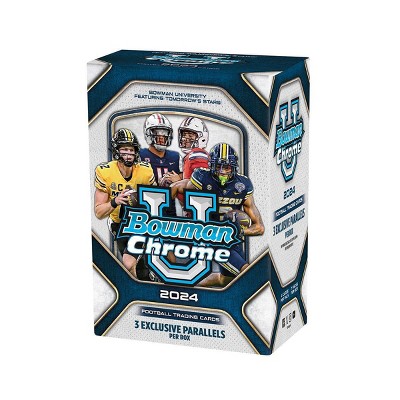 2024 Topps NFL Bowman Chrome University Football Trading Card Value Box