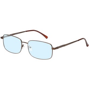 Enhance BIG&TALL EN4106 Mens Blue Light Blocking Designer Eyeglasses Brown 60 mm +0.25 Custom Lens Non-Refundable - 1 of 1