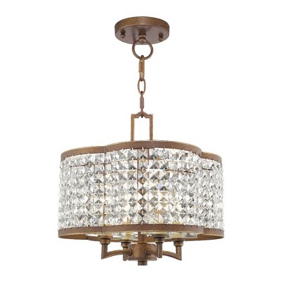 Livex Lighting Grammercy 4 - Light Chandelier in  Hand Painted Palacial Bronze