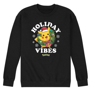 Men's - Pokémon - Holiday Designs Graphic Fleece Sweatshirt - 1 of 4