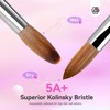 Saviland Kolinsky Sculpt Duo: #8 & 12 Acrylic/3D Brushes w/Cuticle Tool - Artist's Ergonomic Essentials. - 3 of 4