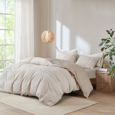 NicBex 3 Pcs Cotton Comforter Set Bedding Set, Soft Duvet Cover Set Bedding Comforter Sets, Machine Washable