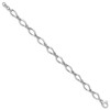 Black Bow Jewelry 8.75mm 14K Yellow or White Gold Fancy Open Link Chain Bracelet, 7.5 In - 3 of 4