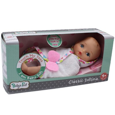 Goldberger Doll Baby's First 9" Bathtime Baby Softina