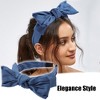 Unique Bargains Women's Double Bow Knot Fashion Headband 1.34 Inch Wide 1 Pc - 2 of 4