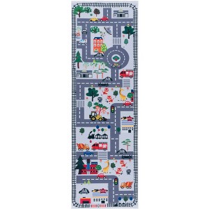 Tacoma Kids TCK167 Power Loomed Stain Resistant Non-Shedding Machine Washable Skid-Resistant Indoor Rugs - Safavieh Kids - 1 of 2