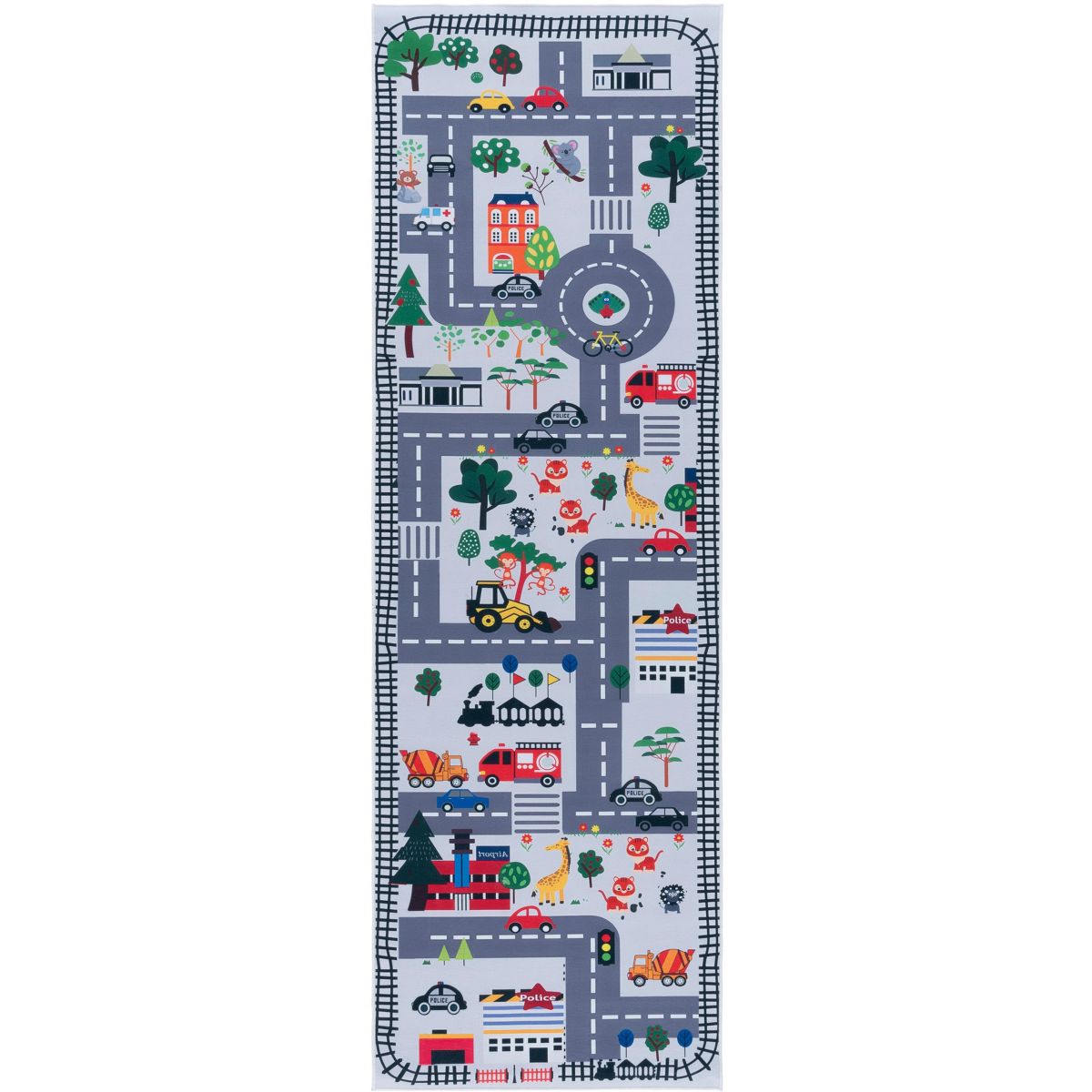 Tacoma Kids TCK167 Power Loomed Stain Resistant Non-Shedding Machine Washable Skid-Resistant Indoor Rugs - Safavieh Kids