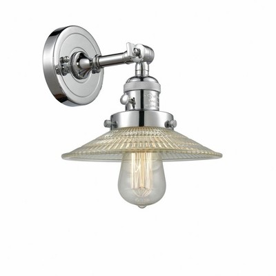Halophane - 1 Light Wall Sconce In Industrial Style-8 Inches Tall and 8.5 Inches Wide