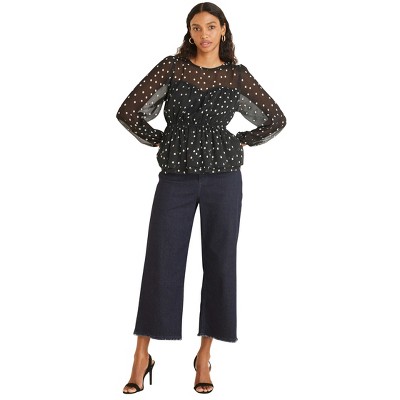 VENUS Womens Sheer Beauty Blouse