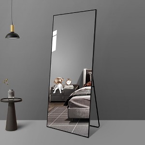 65"X24"Full Length Mirror,Large Mirror For Wall,Standing Mirror Wall Mounted Mirror,Rectangle Mirror With Thin Aluminum Alloy Frame-The Pop Home - 1 of 4