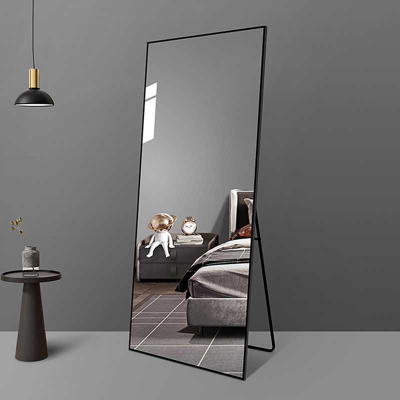 Max 65x24 Floor Rectangle Mirror,Ultra Thin Aluminum Alloy Frame with Oversized Rectangle Standing Mirror-The Pop Home, 1 of 8