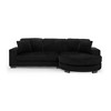 L-Shaped Sectional Sofa Modular Sofa Sleeper Sofa Couch Oversized Loveseat with Movable Ottoman - ModernLuxe - 4 of 4