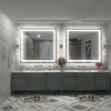 Apmir Super Bright Front & Back LED Lighted Anti-Fog Tempered Glass Bathroom/Vanity Mirror with ETL & 3-Year Warranty - 3 of 4