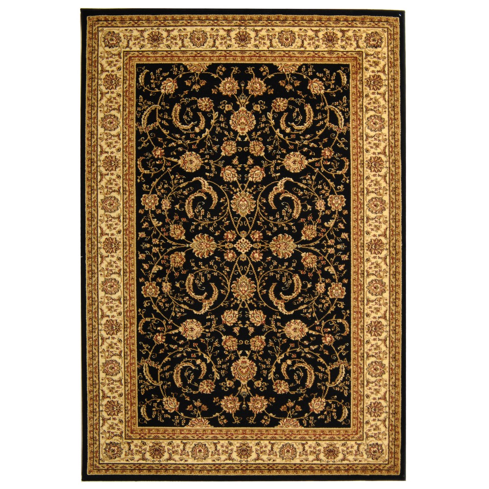 8'x11' Esperanza Medallion Loomed Rug Black/Ivory - Safavieh