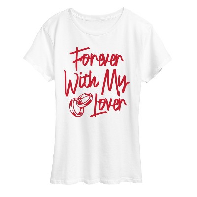 Women's - Instant Message - Forever With My Lover Short Sleeve Graphic T-Shirt