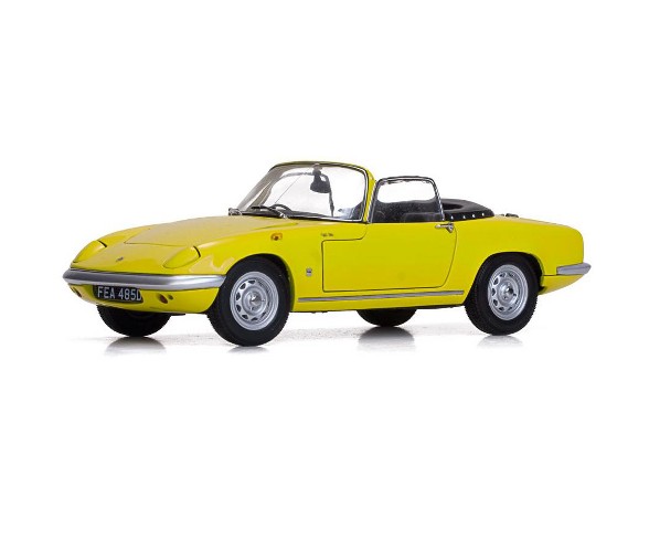 1966 Lotus Elan SE Roadster Yellow 1/18 Diecast Model Car by Sunstar