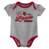 NCAA Louisville Cardinals Infant Girls' 3pk Bodysuit - 3 of 4