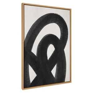Kate & Laurel All Things Decor 31.5"x41.5" Sylvie Japandi 12 Black Wall Art by Rocket Jack - 1 of 4