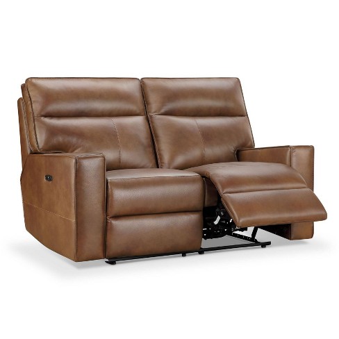 Camel leather sofa online recliner