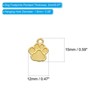 Unique Bargains Metal Bulk Elegant DIY Crafts Jewelry Making Dog Footprints Pendant 120 Pcs - 2 of 4