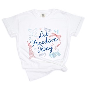 Simply Sage Market Let Freedom Ring Icons Garment Dyed Tee - 1 of 4