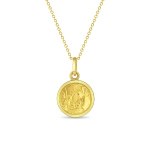 Girls' Baptism Gold Plated Sterling Silver Pendant Necklace - In Season Jewelry - 1 of 2