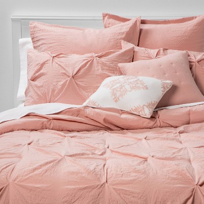  Pureant Blush Pink Comforter Set Queen Solid Light Pink Cotton  Bedding Comforters Cute Fresh Bean Pink Bed Quilts Women Girls Plain Dusty  Rose Comforters Comfy Soft Aesthetic Light Red Luxurious Bed 