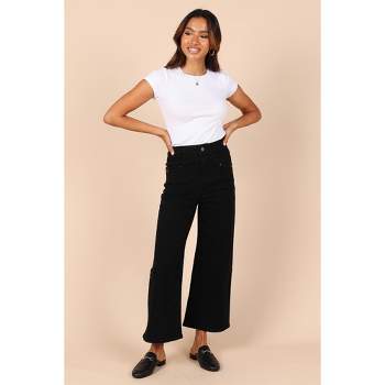 Petal and Pup Womens Georgette High Waisted Straight Leg Pants