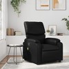 vidaXL Black Faux Leather Massage Recliner Chair - Manual Reclining Armchair for Elderly with 6-Point Vibration - 2 of 4